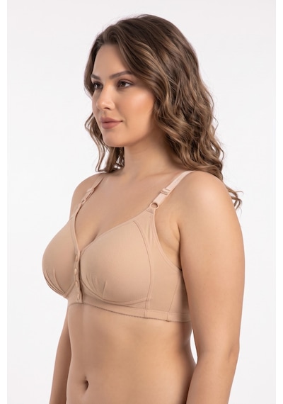 U.m.t Kadın Önden Çıtçıtlı Süngerli Sütyen C Cup Bgl-st05639 Ten