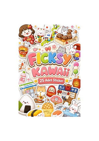 Kawaii Stili Japonya Seyahat Temalı Sticker Seti - 25 Adet Etiket Çıkartma Diğer