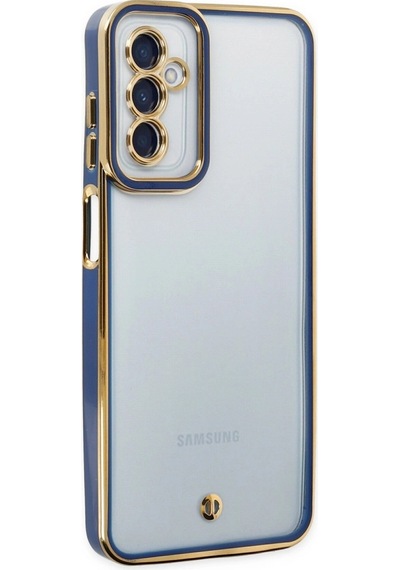Samsung Galaxy M23 Kılıf Liva Lens Silikon - Mavi Düz Renkli