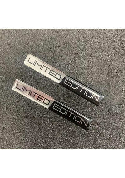 Limited Edition Silver 3d Sticker 1