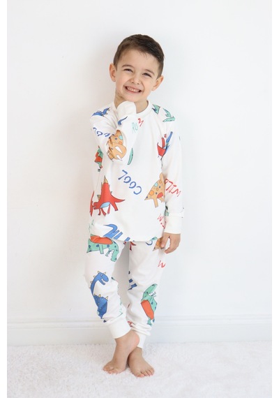 Erkek Pijama Takımı Beyaz