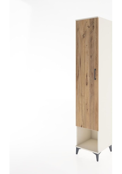 Hyperion Dolap 5 Raflı Tek Kapaklı 44x44x221 Aytaşı-çam Aytaşı