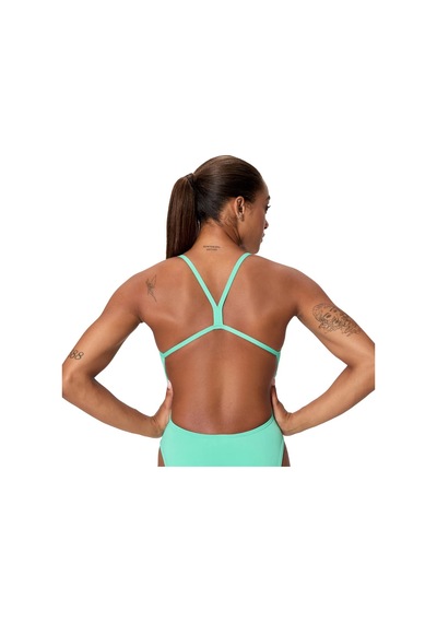 Speedo Solid V-back 2.0 Kadın Yüzücü Mayosu Yeşil
