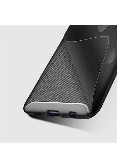 Oppo Reno Kılıf Zore Negro Silikon Kapak Siyah