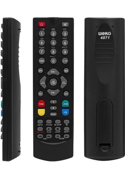 Nextstar 16900-18000-19000 Fta Usb Siyah Uydu Alıcı Kumandası