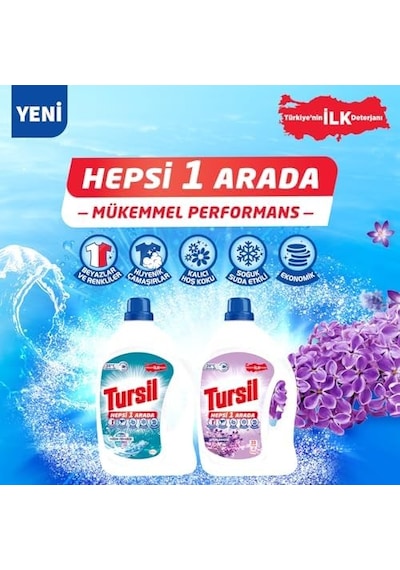 Yoğun Ferahlık Sıvı Çamaşır Deterjanı 33 Yıkama 2145 Ml 0.75 LT - 2.5 LT - 12 KG
