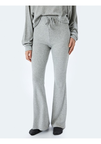 Koton Viskon Karışımlı Beli Bağlamalı İspanyol Paça Pijama Altı Gri Melanj 5wlk40311mk Gri Melanj Koton Viskon Karışımlı Beli Bağlamalı İspanyol Paça Pijama Altı Gri Melanj 5wlk40311mk Gri Melanj