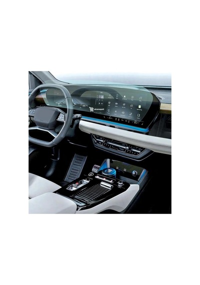 Audi A6 Uyumlu Araç Ekran Koruyucu Multimedya Ve Dijital Gösterge Nano 9h Kırılmaz Şeffaf