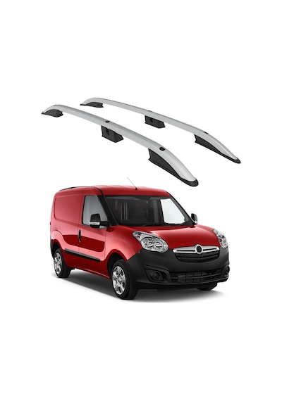 Opel Combo D 2012-2018 Uzun Şasi Turtle Crown Tavan Çıtası Gri