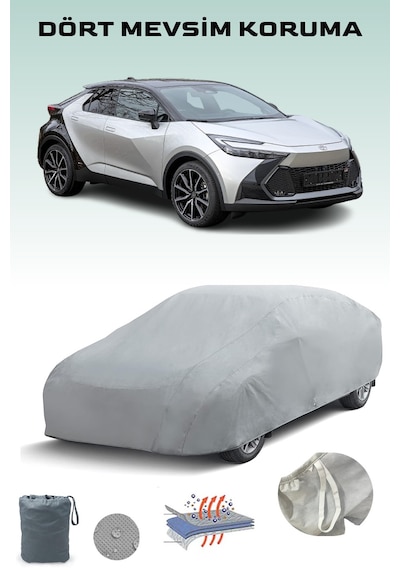 Toyota C-hr 2 Uyumlu Araba Brandası, Oto Branda, Araba Çadırı, Su-güneş Geçirmez Gri