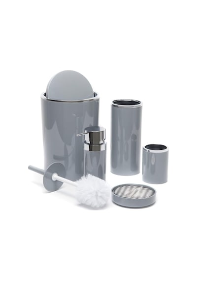 Prima Nova, Primanova Lenox 5'li Banyo Aksesuar Set - Gri, Evidea7028 Çok Renkli