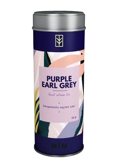 Mim Tea Purple Earl Grey Tea Bergamotlu Seylan Çayı 50 G