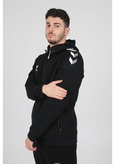 Hummel Armin Pro Pamuklu Sweatshirt Siyah