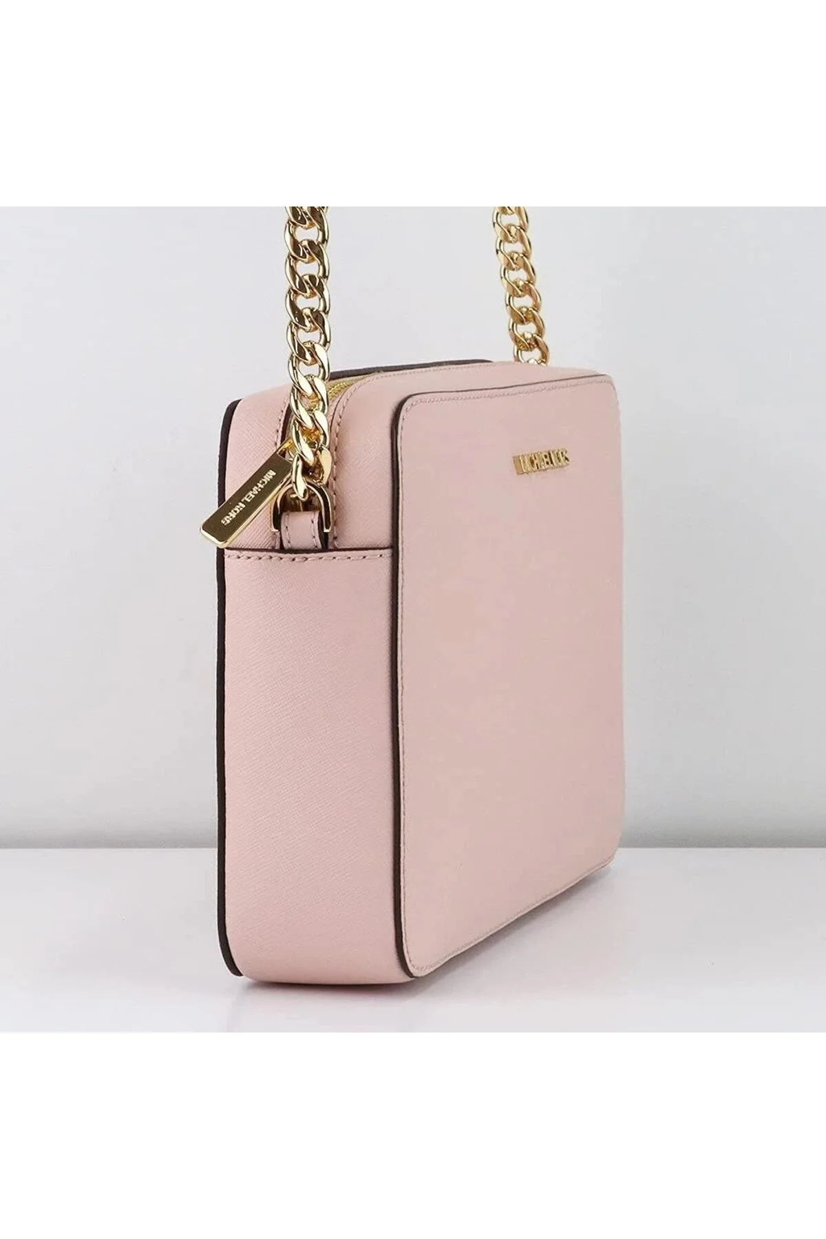 Michael Kors Kadın Jet Set Saffiano Deri Çapraz Omuz Çantası Mk-35t8gttc9l Pudra