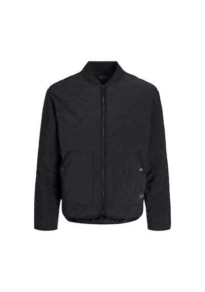Jack & Jones Erkek Beyzbol Yaka Uzun Kollu Puffer Mont - Axel - 12298748 Siyah