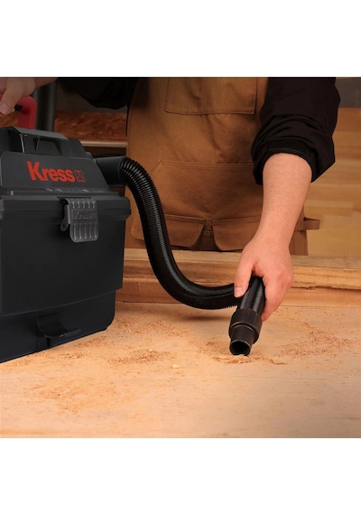Kress Kh035.9 20volt 250w/17kpa Flexi Esnek Hortumlu Şarjlı Islak/kuru Süpürge & Üfleme Akü Dahil D