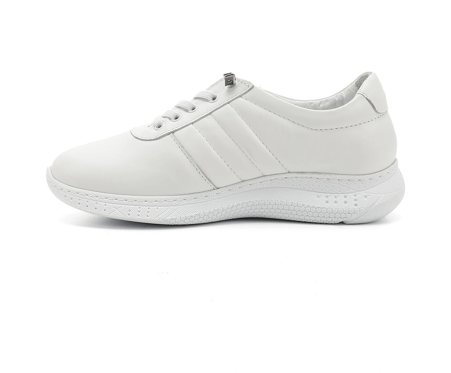 Gönderi(R) Gönderi R Kadın Beyaz Bağcıklı Dolgu Taban Hakiki Deri Sneaker Ddza80742215 Beyaz