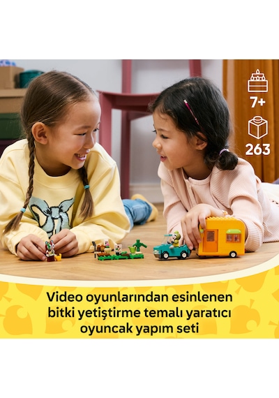 LEGO® Animal Crossing™ Leif Karavan ve Bahçe Dükkanı 77054 - 7 Yaş ve Üzeri Çocuklar için Yaratıcı Oyuncak Yapım Seti (263 Parça)