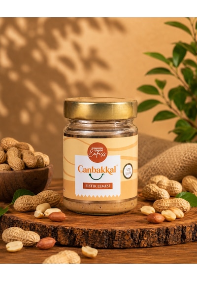 Canbakkal %70 Fıstıklı Fıstık Ezmesi 300 G Şekersiz & Katkısız Doğal Fıstık Ezmesi