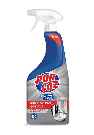 3 Adet Porçöz Kireç Çözücü Sprey 750 Ml