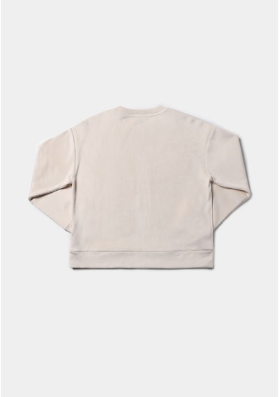 Colin's Colins Regular Fit Yuvarlak Yaka Sloganlı Kadın Ekru Sweatshirt Cl1076579 Q1.v2 Ecr Ekru
