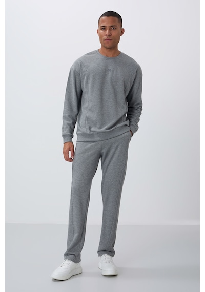 Tommy Life Gri Melanj Kompakt Pamuklu Kalın Pürüzsüz Dokulu O Yaka Comfort Fit Erkek Eşofman Takım -85263 GRİ MELANJ Tommy Life Gri Melanj Kompakt Pamuklu Kalın Pürüzsüz Dokulu O Yaka Comfort Fit Erkek Eşofman Takım -85263 GRİ MELANJ