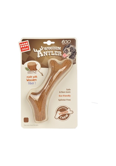 Gigwi L 22 CM Doğal Ağaç Köpek Diş Kaşıma Oyuncağı