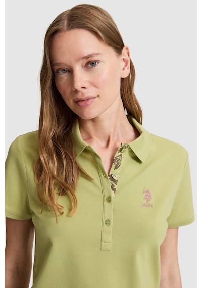 U.s. Polo Assn. Kadın Çağla Tişört Basic 50321798-vr016 Cagla