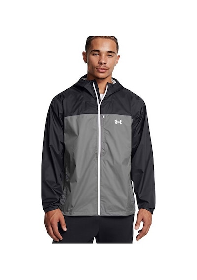 Under Armour Cloudstrike Colorblock Jkt Erkek Outdoor Yağmurluk Ceket 1381880-001 Siyah Siyah