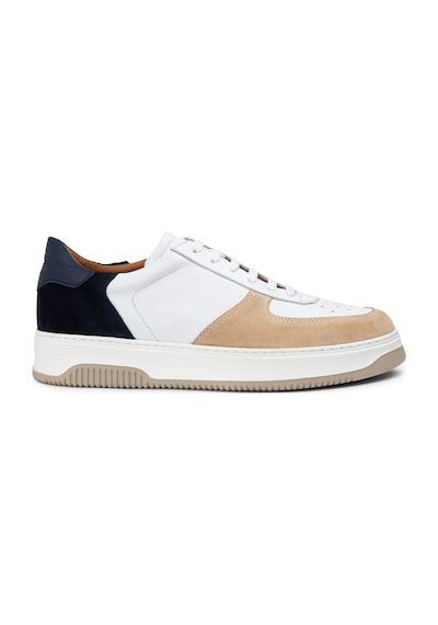 Deery Hakiki Deri Vizon Rengi Erkek Sneaker Ayakkabı - 01965Mvzne03 Vizon