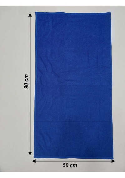 12'li Royal Mavi Kuaför Berber Havlusu 50 x 90 CM Profesyonel Saç Havlusu Ekonomik Set