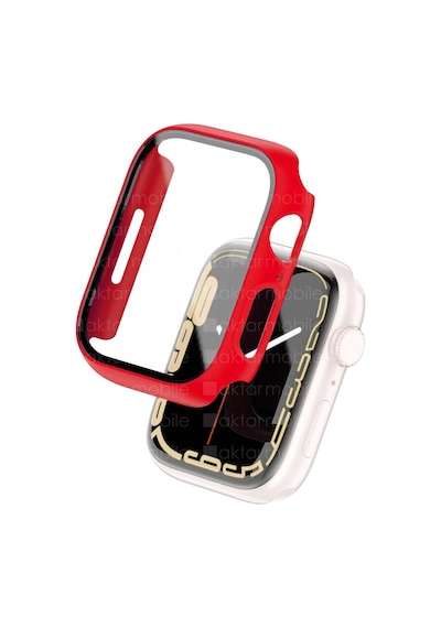 Apple Uyumlu  Watch 7-8-9 45 MM Ekran Koruyucu Kasa Koruma 360° Full Body