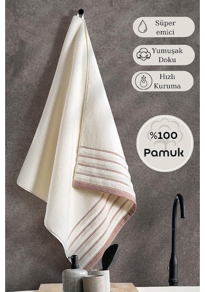 Tekli Havlu Mıcro Pamuk Karna Eco Vesta - 70 X 140 Kiremit