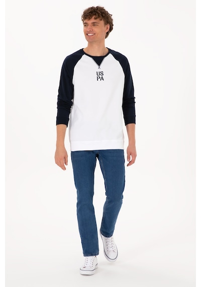U.S. Polo Assn. Erkek Bisiklet Yaka Regular Fit Lacivert İnce Sweatshirt 50315420-VR033