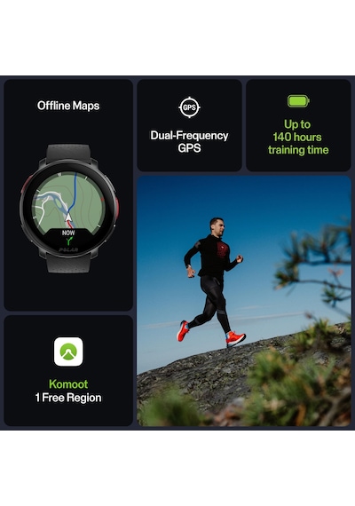 Polar Üniseks Yetişkin Spor Saati Gps'li, Vantage V3 Siyah, S-l