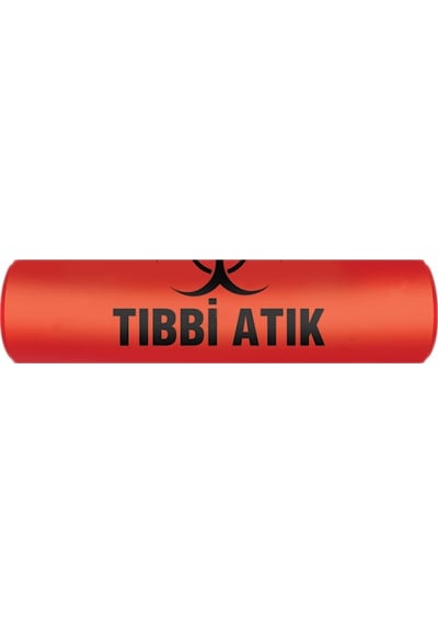 Atık Jumbo Boy Çöp Torbası Kırmızı 80 x 110 CM