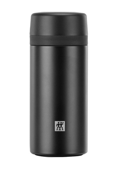 Thermo Çay Demlikli Matara, Paslanmaz Çelik, Siyah, 420 Ml Diğer