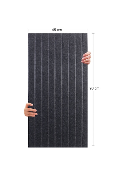 Tink Akustik Ve Dekoratif Lambiri Desenli Keçe Panel 2adet/0,81m² Ant