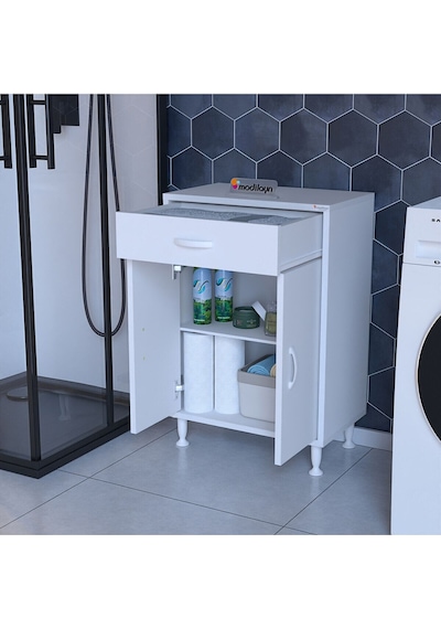 55x88 Cm Çok Amaçlı Dolap Çekmeceli Ve İki Kapaklı Mutfak Dolabı Ofis Dolabı Banyo Dolabı Kiler Beyaz 55x88 Cm Çok Amaçlı Dolap Çekmeceli Ve İki Kapaklı Mutfak Dolabı Ofis Dolabı Banyo Dolabı Kiler Beyaz