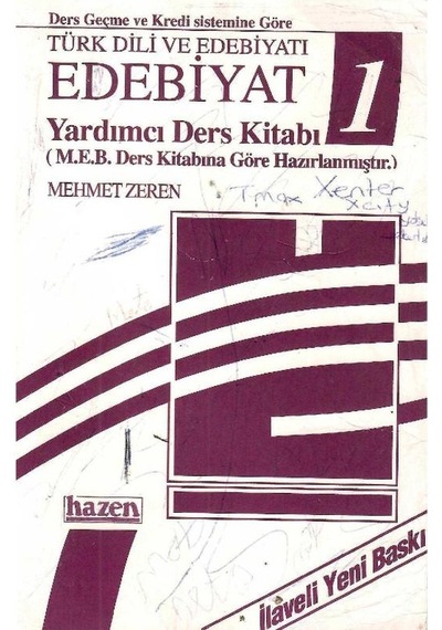 Türk Dili Ve Edebiyatı Edebiyat 1 Yardımcı Ders Kitabı