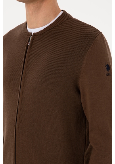 U.s. Polo Assn. Erkek Kahverengi Hırka Triko 50313721-vr029 Kahverengi