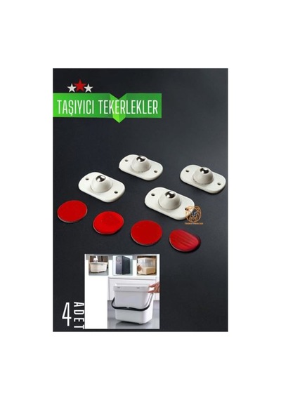 Bilyeli Mini Taşıyıcı Tekerlek Seti 360d Yapışkanlı Standart - 656460598
