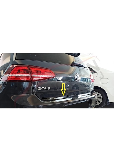 Volkswagen Golf 7 Formlu Krom Bagaj Alt Çıtası 2013 Üzeri N11.17016