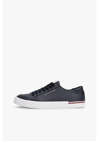 Tommy Hilfiger Erkek Th Corporate Vulc Sneaker - Lacivert Desert Sky