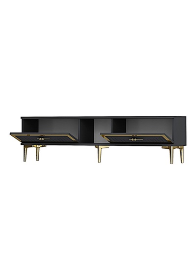 Tsa1503ag - Tunatv150 Tv Stand, Tv Sehpası Antrasit-gold 150cm
