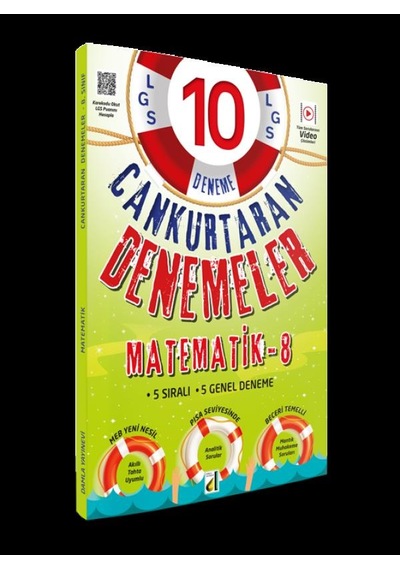 8. Sınıf LGS CAN KURTARAN Denemeler Matematik - Damla Yayınevi