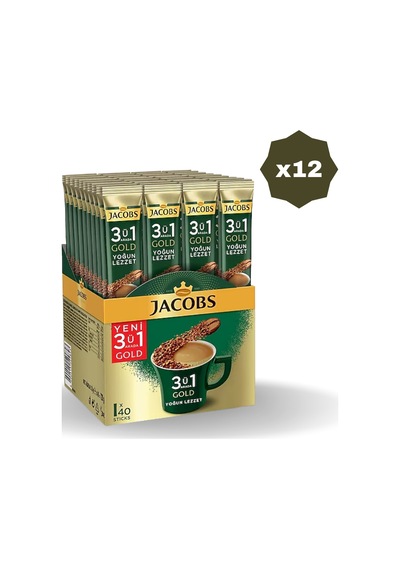 Jacobs 3'ü 1 Arada Yoğun Lezzet 18 Gr 40'lı - 12 Adet Diğer