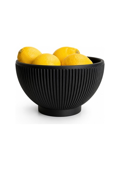 Dekoratif Kase Siyah Modern Minimal Tasarım Sunum Kasesi Masa Üstü Dekor & Çok Amaçlı Kullanım