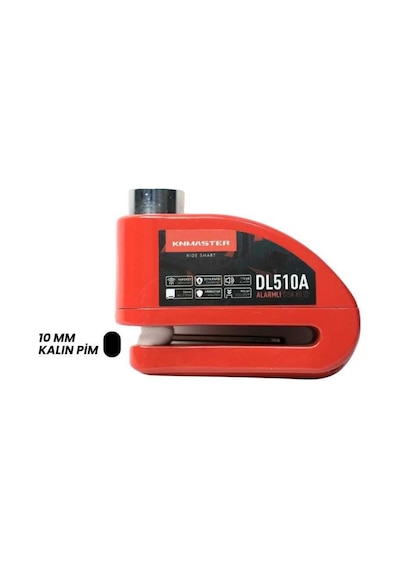 Kn Master Dl510a 10 Mm. Alarmlı Disk Kilidi + Hatırlatma Kablosu