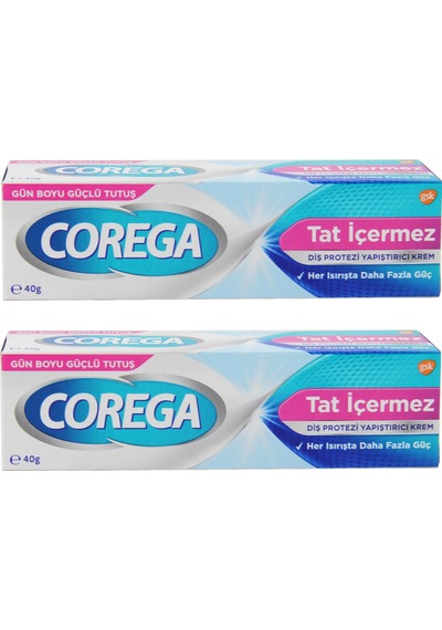 Corega Süper Tatsız Protez Yapıştırıcı Krem 2 x 40 G